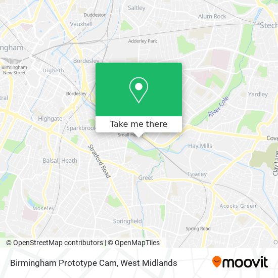 Birmingham Prototype Cam map