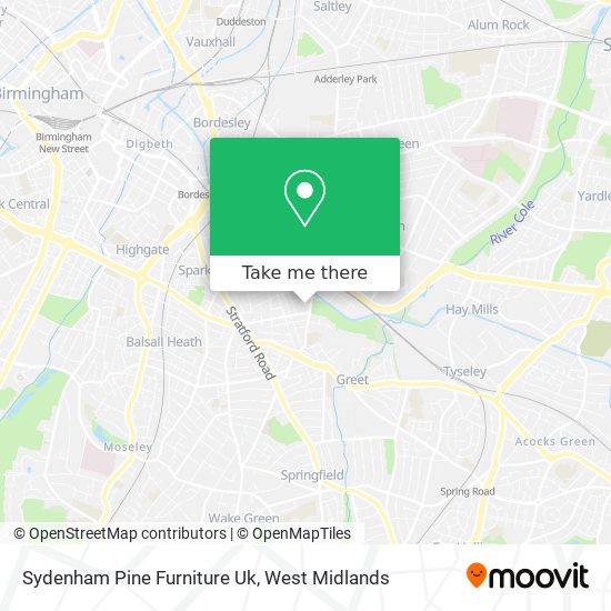 Sydenham Pine Furniture Uk map