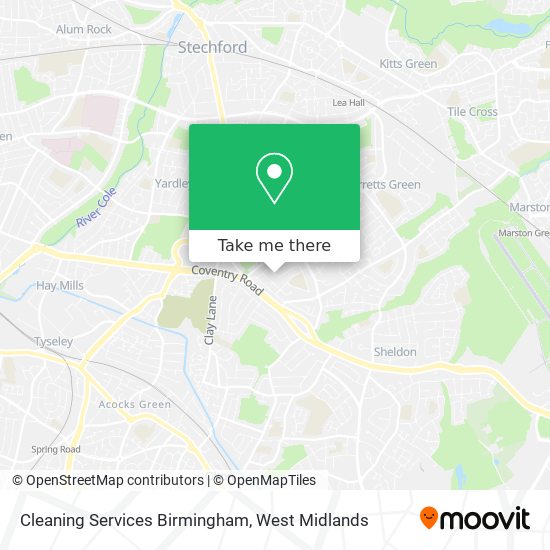 Cleaning Services Birmingham map