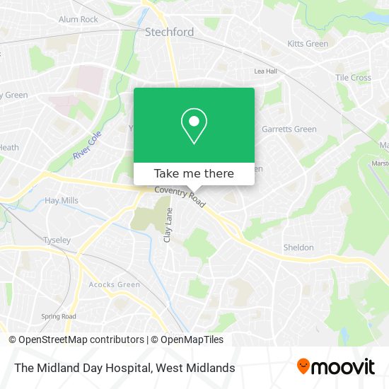 The Midland Day Hospital map