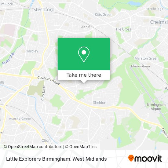 Little Explorers Birmingham map