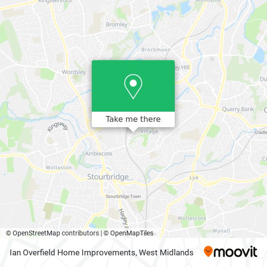 Ian Overfield Home Improvements map