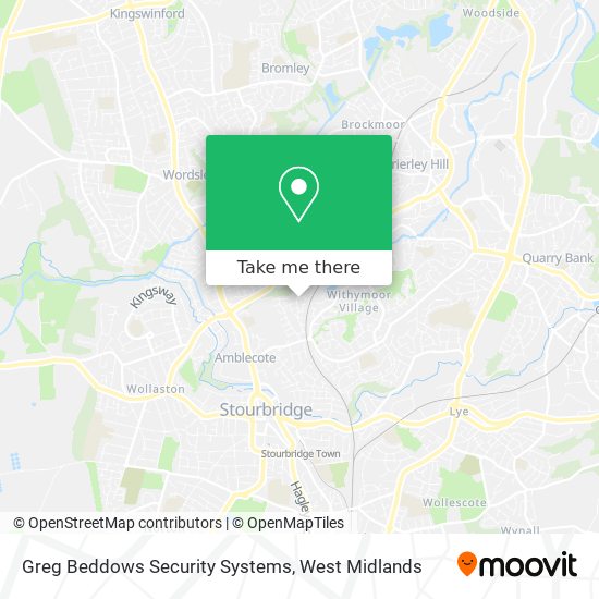 Greg Beddows Security Systems map