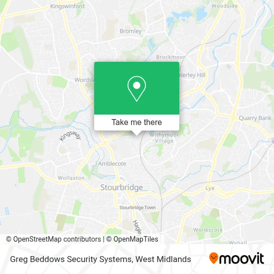 Greg Beddows Security Systems map