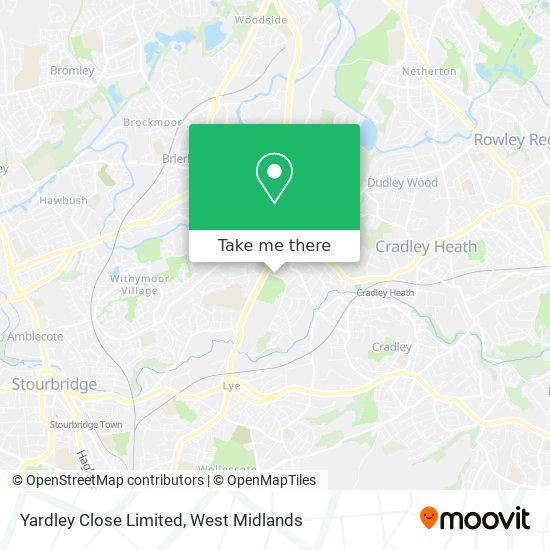 Yardley Close Limited map