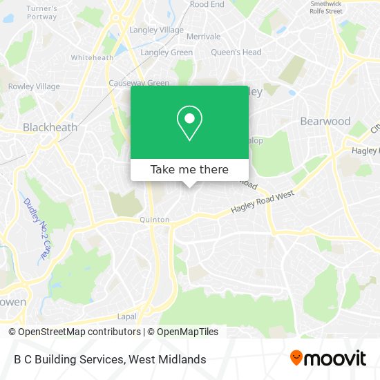 B C Building Services map