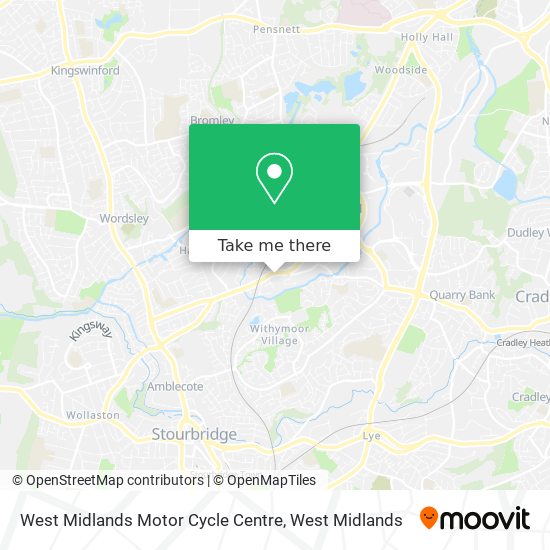 West Midlands Motor Cycle Centre map