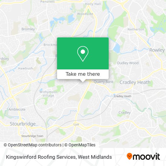 Kingswinford Roofing Services map