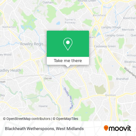 Blackheath Wetherspoons map