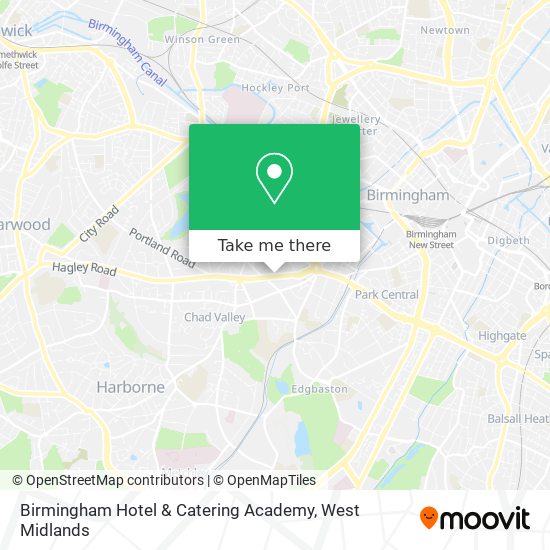 Birmingham Hotel & Catering Academy map