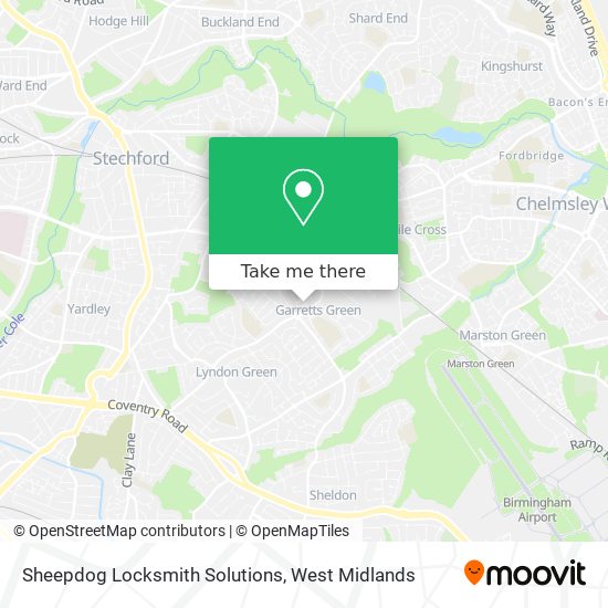 Sheepdog Locksmith Solutions map