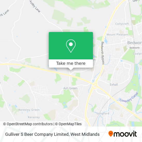 Gulliver S Beer Company Limited map