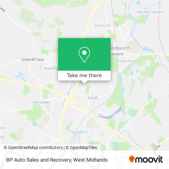 BP Auto Sales and Recovery map