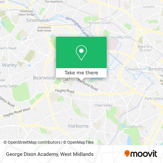 George Dixon Academy map