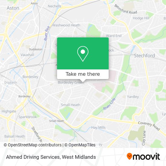 Ahmed Driving Services map