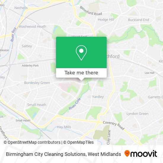 Birmingham City Cleaning Solutions map