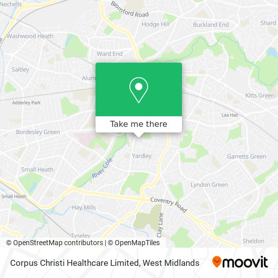 Corpus Christi Healthcare Limited map