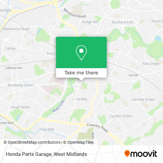 Honda Parts Garage map