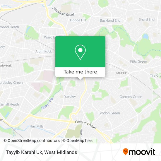 Tayyib Karahi Uk map