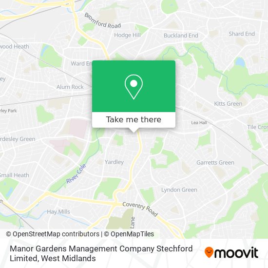 Manor Gardens Management Company Stechford Limited map