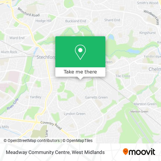 Meadway Community Centre map