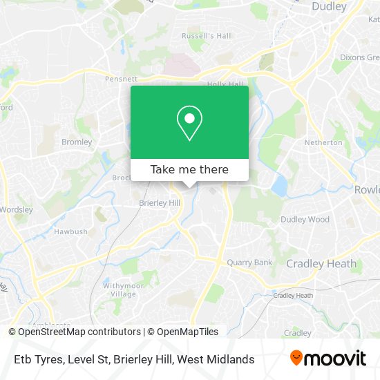 Etb Tyres, Level St, Brierley Hill map