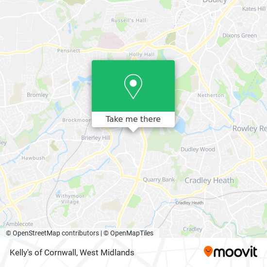 Kelly's of Cornwall map