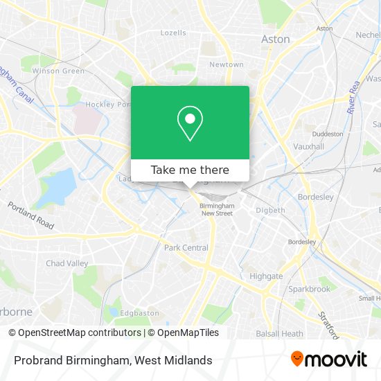 Probrand Birmingham map