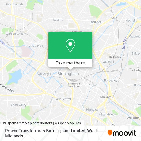 Power Transformers Birmingham Limited map