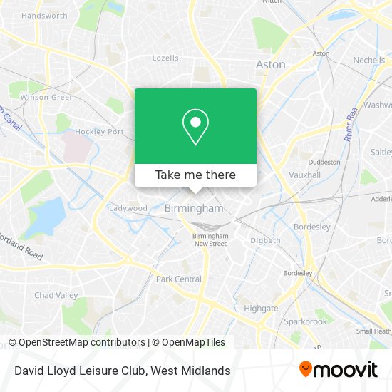 David Lloyd Leisure Club map