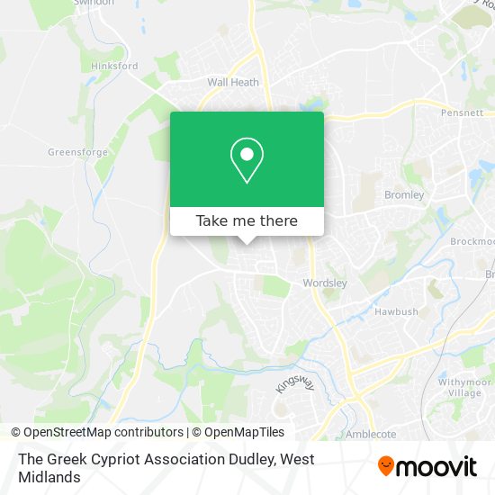 The Greek Cypriot Association Dudley map