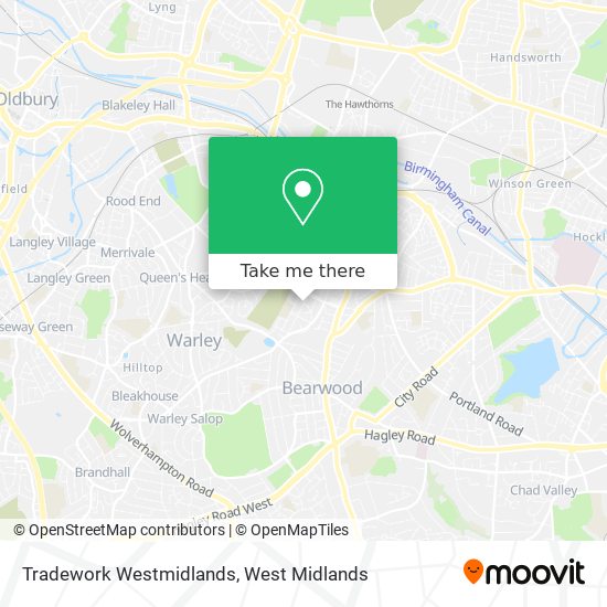 Tradework Westmidlands map