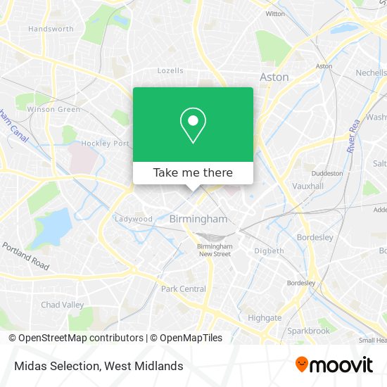 Midas Selection map