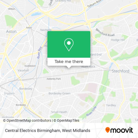 Central Electrics Birmingham map