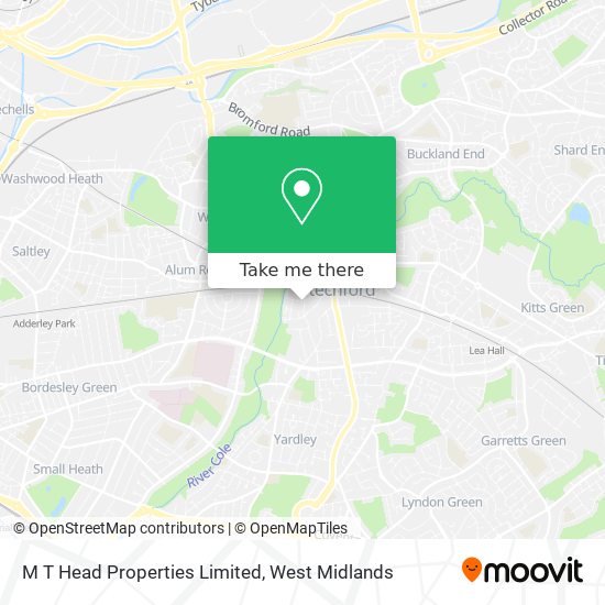 M T Head Properties Limited map