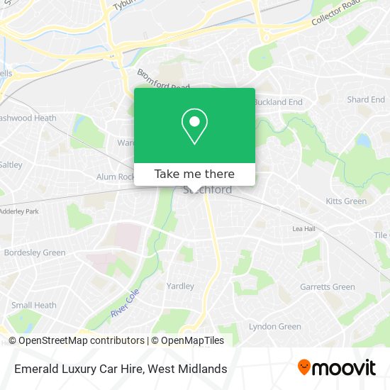 Emerald Luxury Car Hire map