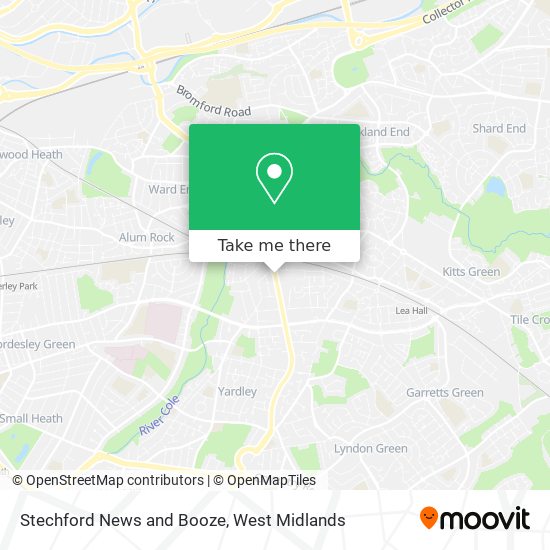 Stechford News and Booze map