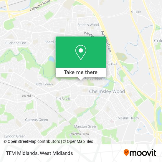 TFM Midlands map