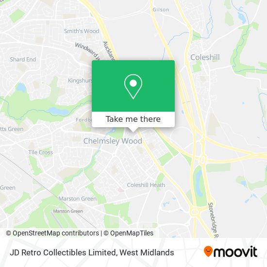 JD Retro Collectibles Limited map