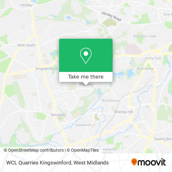 WCL Quarries Kingswinford map