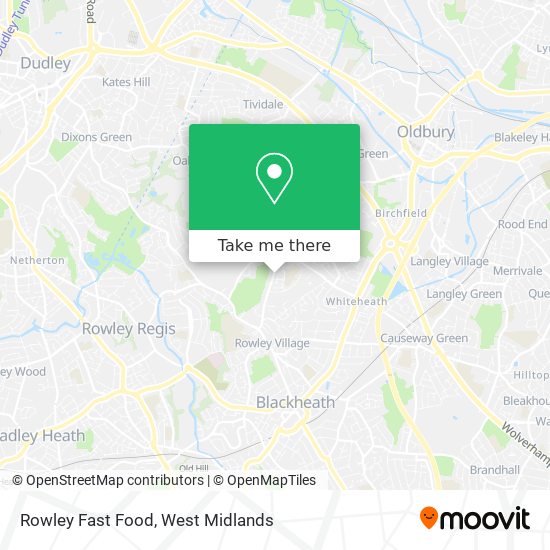 Rowley Fast Food map