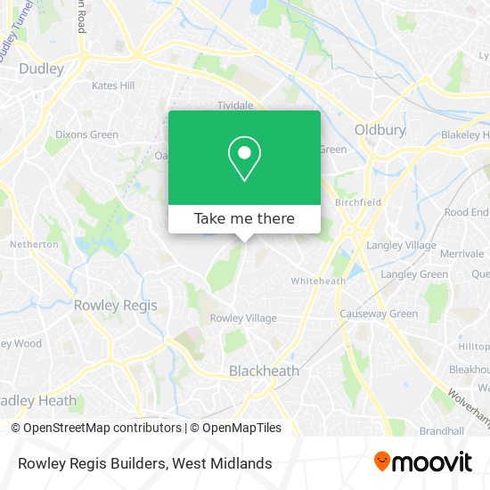 Rowley Regis Builders map