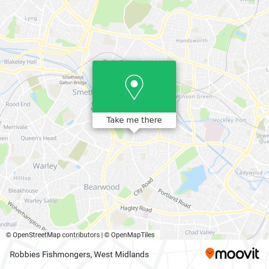 Robbies Fishmongers map