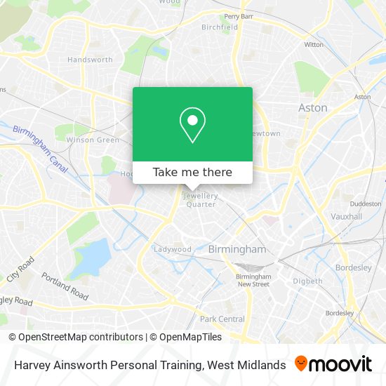Harvey Ainsworth Personal Training map