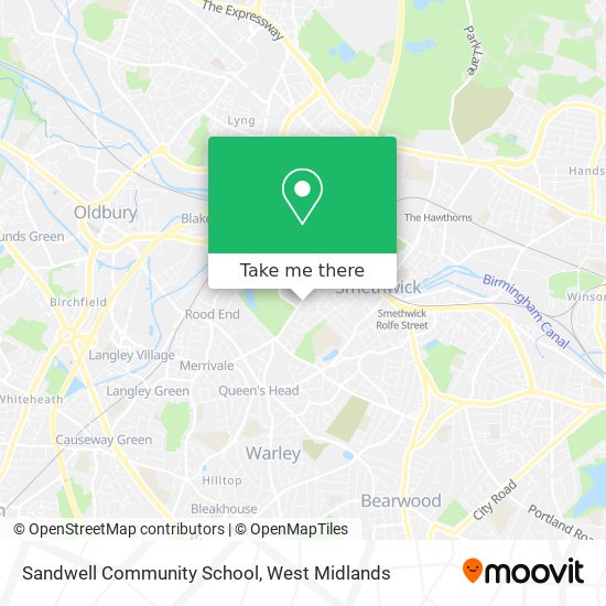 Sandwell Community School map