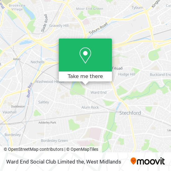 Ward End Social Club Limited the map