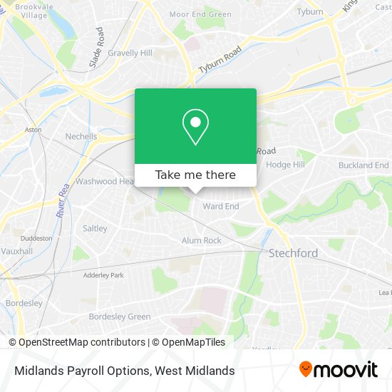 Midlands Payroll Options map