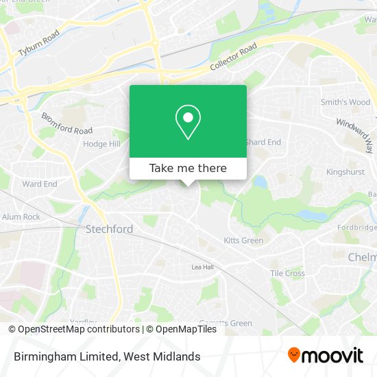 Birmingham Limited map
