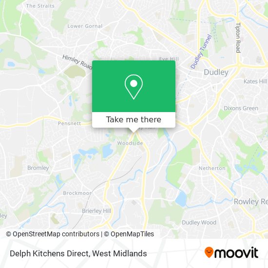 Delph Kitchens Direct map