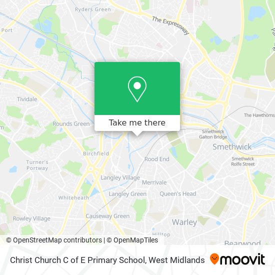 Christ Church C of E Primary School map